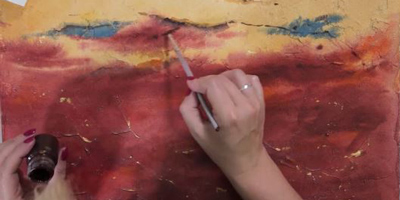Пишем интерьерную картину с основой из текстурных паст (часть2) - St'Art
